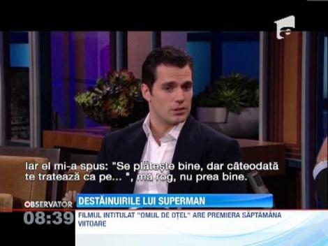 Noul interpret al lui Superman a facut marturisiri complete in emisiunea lui Jay Leno