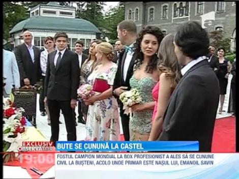 Lucian Bute, nunta ca-n povesti la Castelul Cantacuzino