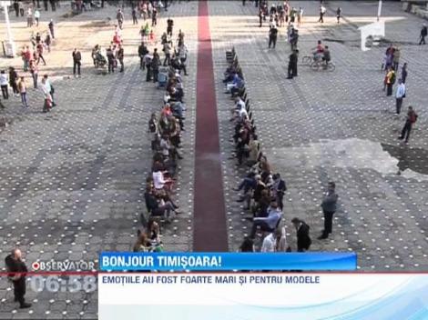 Silvia Terziu a transformat centrul Timisoarei intr-un catwalk!