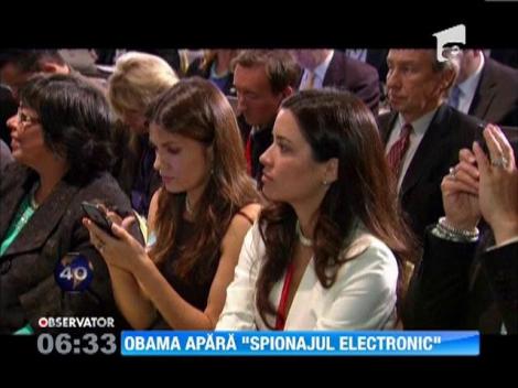 Presedintele Barack Obama apara programele de supraveghere a comunicatiilor prin telefonia mobila si internet
