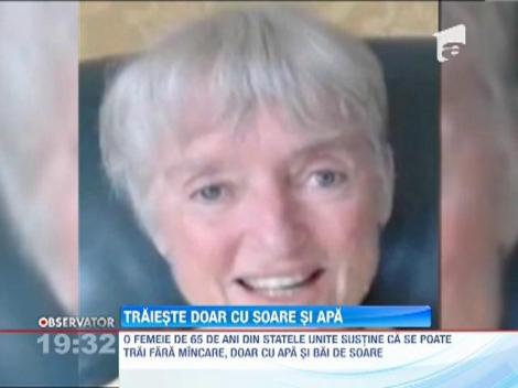 O britanica stabilita in Statele Unite traieste doar cu soare si apa