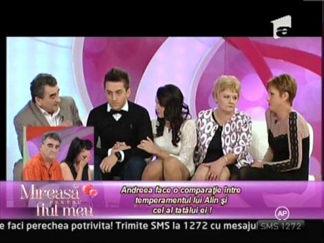 Andreea i-a reprosat lui Alin ca este prea morocanos!