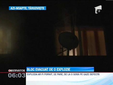 Targoviste: O explozie la un apartament a creat panica intr-un bloc intreg