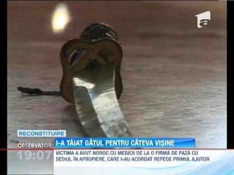 Bucuresti: Un barbat, injunghiat in gat cu o sabie pentru cateva visine