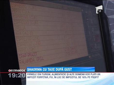 Shaorma cu aroma de taxe!