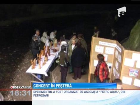 Concert in Pestera Bolii din Valea Jiului