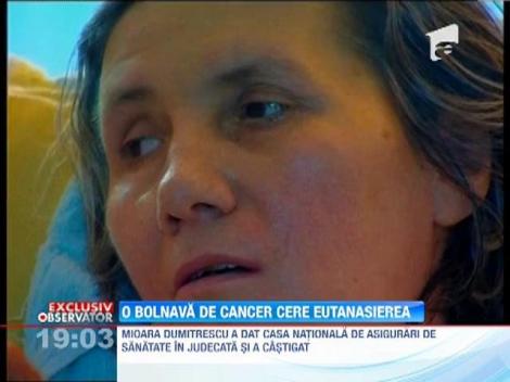 UPDATE / O femeie din Turnu Magurele, bolnava de cancer, cere sa fie eutanasiata