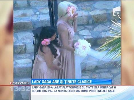 Lady Gaga a fost domnisoara de onoare la nunta celei mai bune prietene