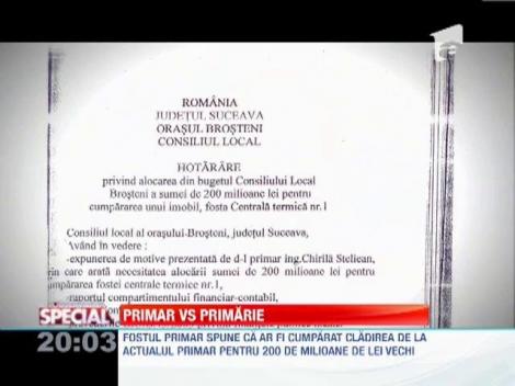 Un primar din judetul Suceava a dat in judecata propria primarie