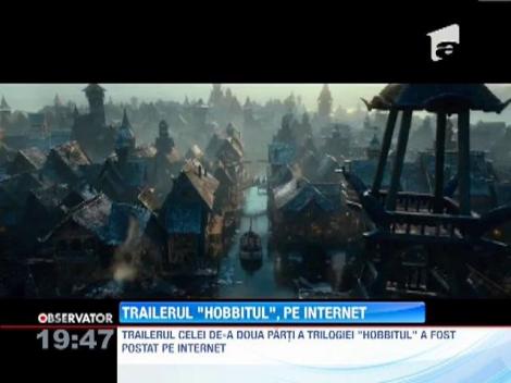 Trailerul celei de-a doua parti a filmului  "Hobbitul" a fost postat pe internet