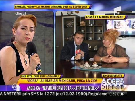 Sora lui Marian Mexicanu: "O dam in judecata pe Angelica pentru calomnie"