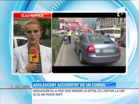 Adolescent accidentat de un consul, al Ungariei, in Cluj-Napoca