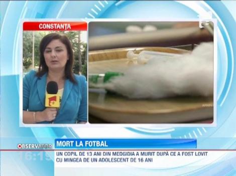 Medgidia: Un copil de 13 ani a murit dupa ce a fost lovit cu o minge de fotbal