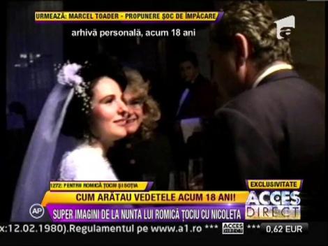 Imagini de colectie de la nunta lui Romica Tociu! Cum aratau cele mai mari vedete acum 20 de ani