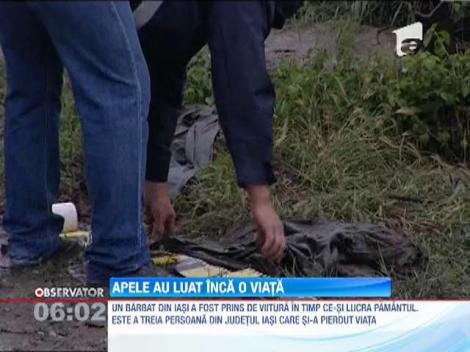 Un iesean a fost surprins de o viitura pe camp si a murit la spital