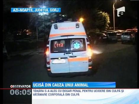 A vrut sa evite un animal, dar a bagat un om in pamant