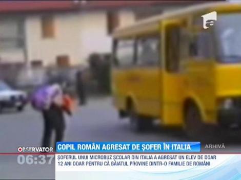 Soferul unui microbuz scolar din Italia, acuzat ca a amenintat un elev roman