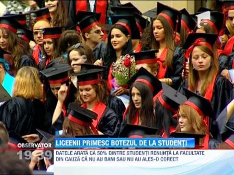 Elevii de liceu sunt mutati la facultate pentru a nu intra in depresie