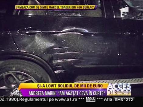 Andreea Marin si-a lovit bolidul de mii de euro