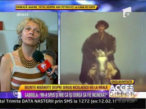 Gabriela Nicolaescu, a doua sotie a lui Sergiu Nicolaescu, s-a destainuit la Acces Direct