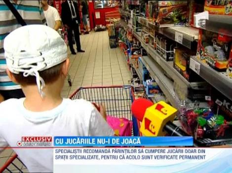 Mii de jucarii periculoase, scoase de pe piata de ANPC