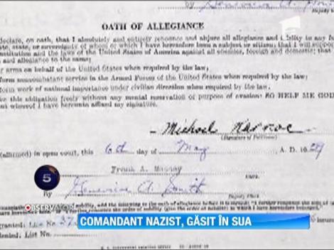 Un fost comandant nazist a fost gasit in Statele Unite