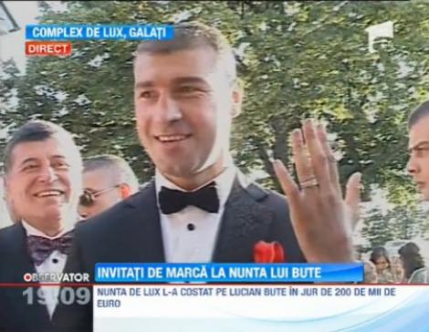Lucian Bute, nunta ca-n povesti la Galati