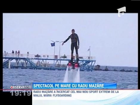 Primarul Radu Mazare a incercat placa de flyboard-ing
