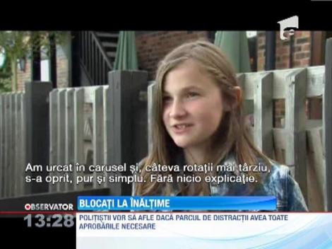 Britanici blocati intr-un carusel, la sase metri inaltime