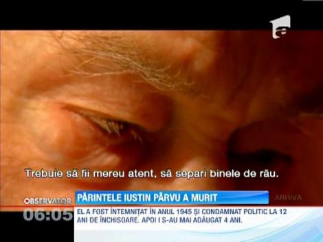 Parintele Iustin Parvu a pierdut lupta cu boala