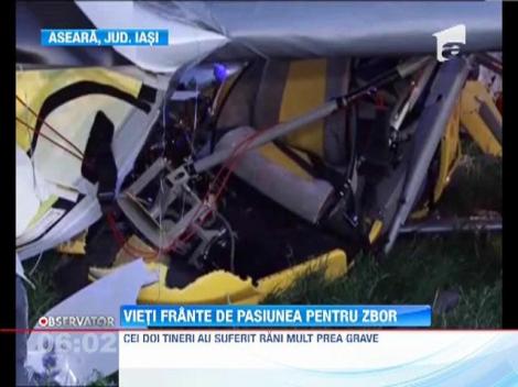 Doi tineri din judetul Iasi au murit, dupa ce s-au prabusit cu un motodeltaplan