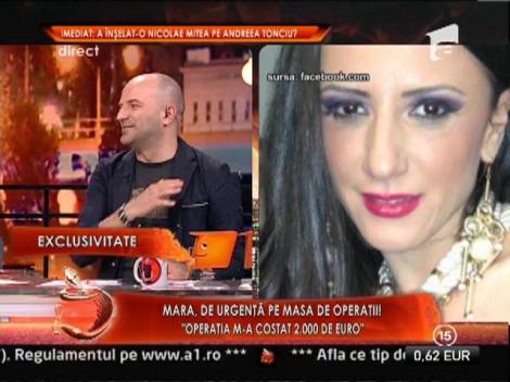 Mara Banica a ajuns pe masa de operatie