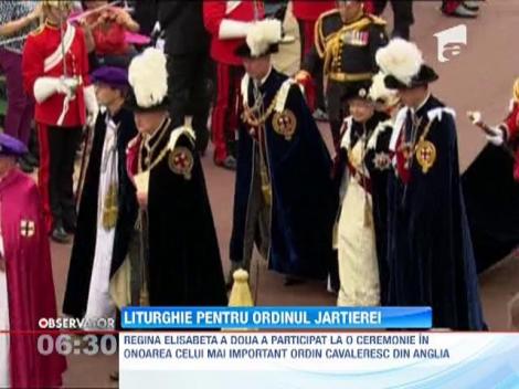 Litrughie pentru Ordinul Jartierei, in capela regala din Windsor