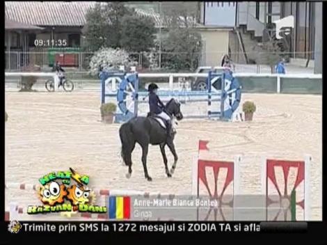 Anne Marie Bianca Bontea, cea mai tanara campioana la echitatie din Romania