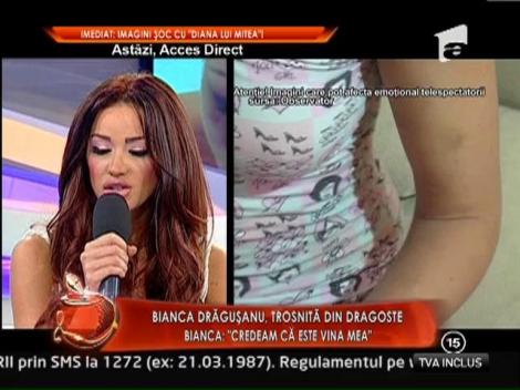 Bianca Dragusanu, batuta crunt de fostul iubit
