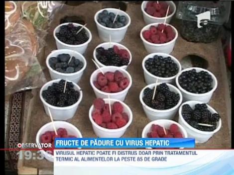 Zeci de tone de fructe de padure contaminate cu virusul hepatic A