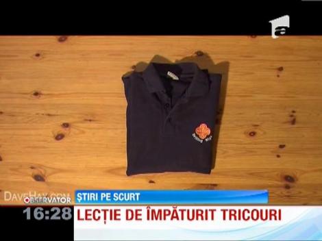 UTIL: Cea mai rapida metoda de a impaturi un tricou