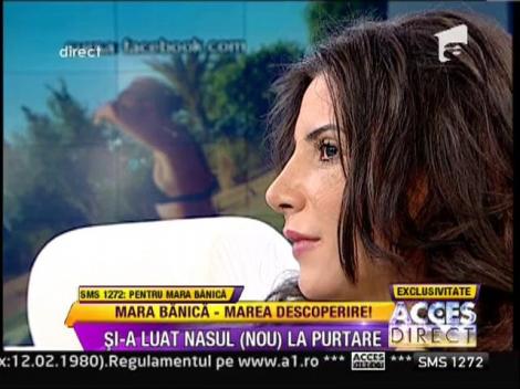 Vezi aici cum arata Mara Banica dupa operatia la nas!