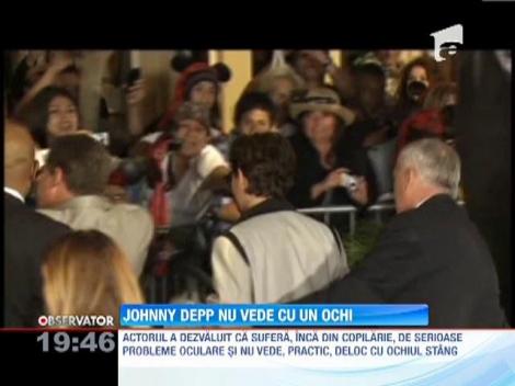 Johnny Depp este aproape orb