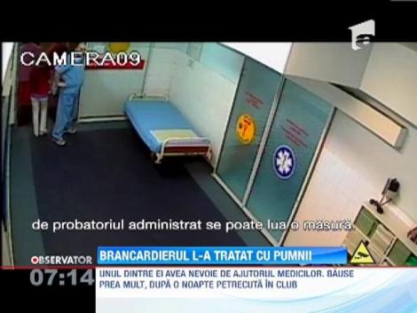 Un brancardier de la spitalul din Petrosani s-a luat la bataie cu un pacient baut