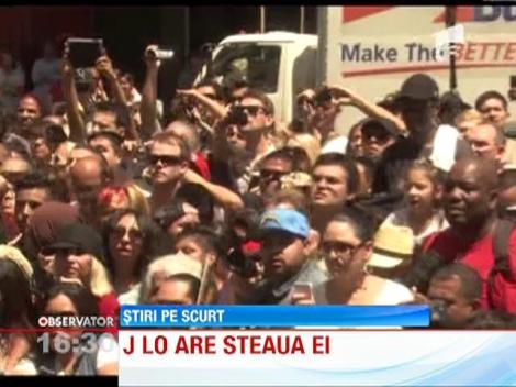 Jennifer Lopez a primit o stea pe celebrul bulevard Walk of Fame