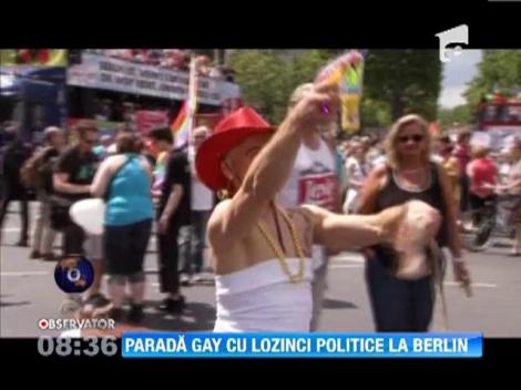 Parada Gay cu lozinci politice la Berlin