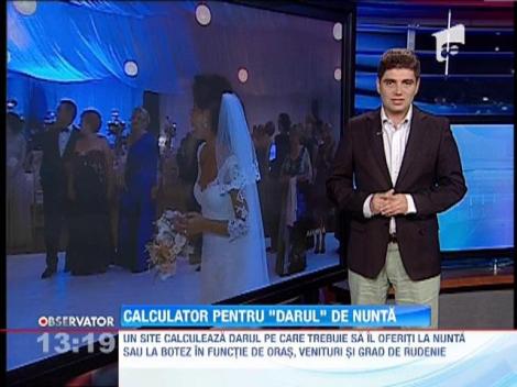 Site-ul care calculeaza darul pe care trebuie sa-l oferiti la nunta sau botez!