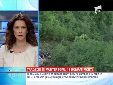 Tragedie in Muntenegru! 19 romani morti dupa ce un autocar s-a rasturna intr-o prapastie