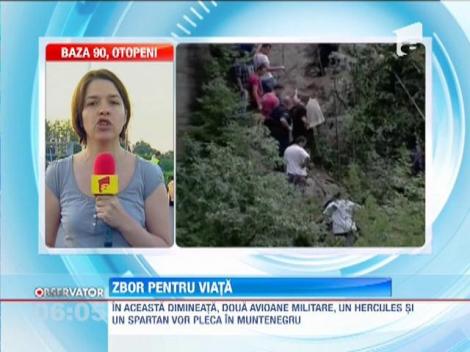 Doua avioane militare, in ajutorul victimelor accidentului din Muntenegru