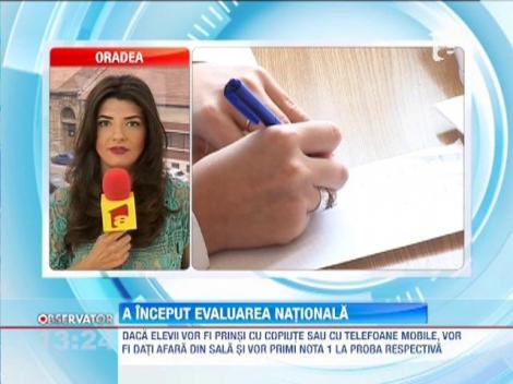 Absolventii de gimnaziu au inceput Evaluarea Nationala