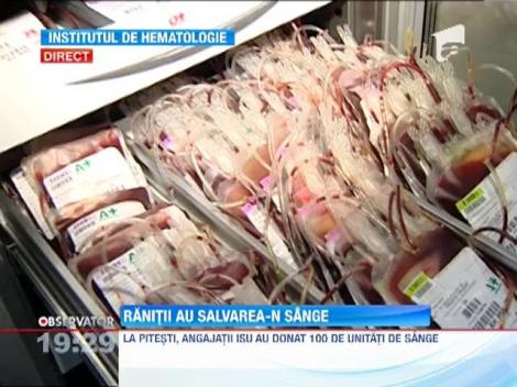 Sute de romani au donat sange pentru ranitii din Muntenegru