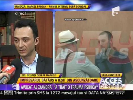 Marius Nada, avocatul Alexandrei Stan: "Nu putem vorbi despre o impacare cu Marcel Prodan"