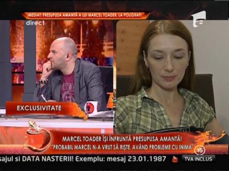 Andreea Bordianu, presupusa amanta a lui Marcel Toader: "Testul poligraf este relevant in proportie de 90%"
