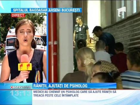 Supravietuitorii adusi la Spitalul Elias, ajutati de psiholog
